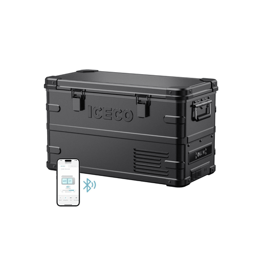 ICECO APL35 35 LT Dual Zone Aluminum Black Fridge - Off Grid Stores