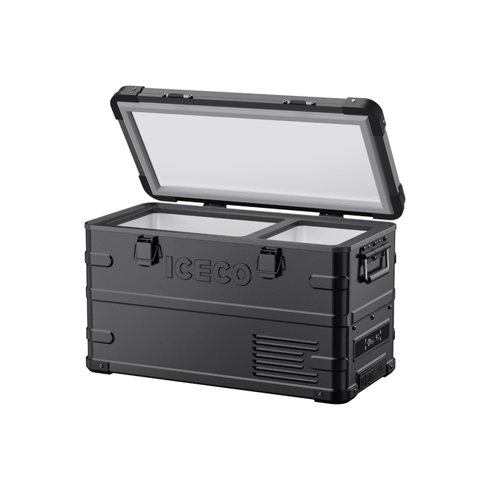 ICECO APL35 35 LT Dual Zone Aluminum Black Fridge - Off Grid Stores
