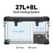 ICECO APL35 35 LT Dual Zone Aluminum Black Fridge - Off Grid Stores