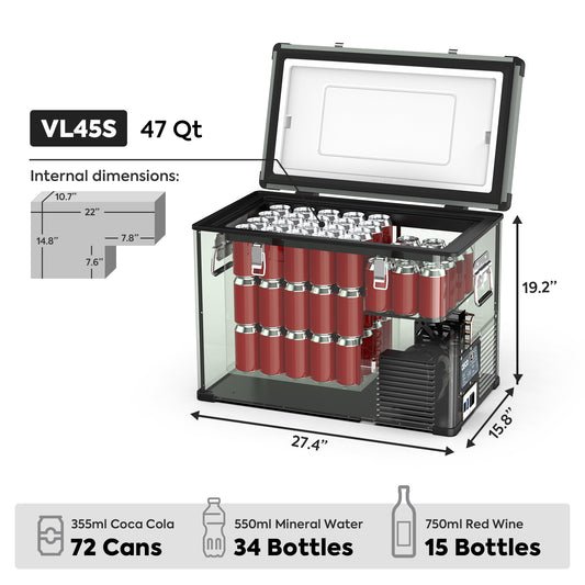 ICECO VL45 45 LT Portable Freezer Single Zone - Off Grid Stores