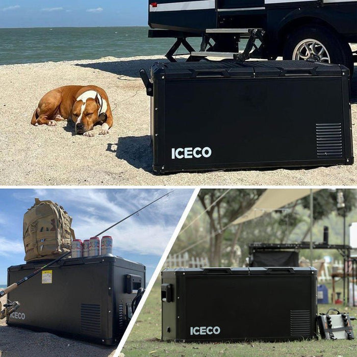 ICECO VL90ProD 90L Dual Zone RV 12V Fridge Plug in Cooler - Off Grid Stores