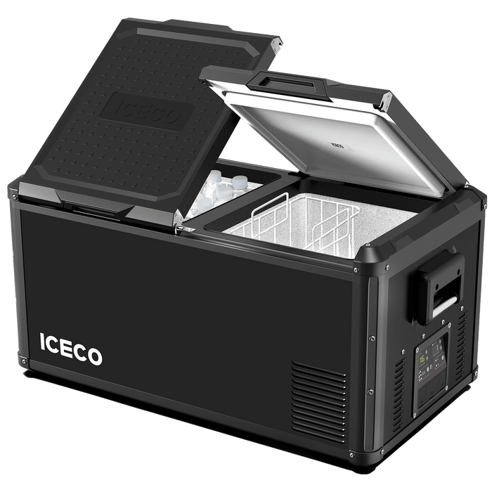 ICECO VL90ProD 90L Dual Zone RV 12V Fridge Plug in Cooler - Off Grid Stores