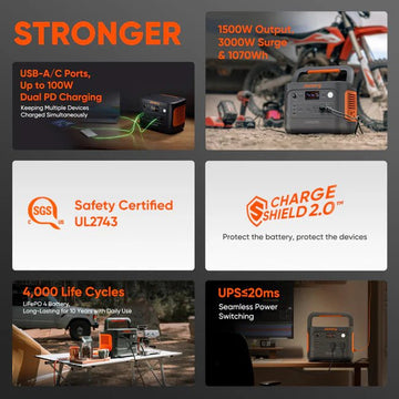 Jackery Explorer 1000 V2 Solar Generator + SolarSaga 200W Portable Solar  Panel - Off Grid Stores