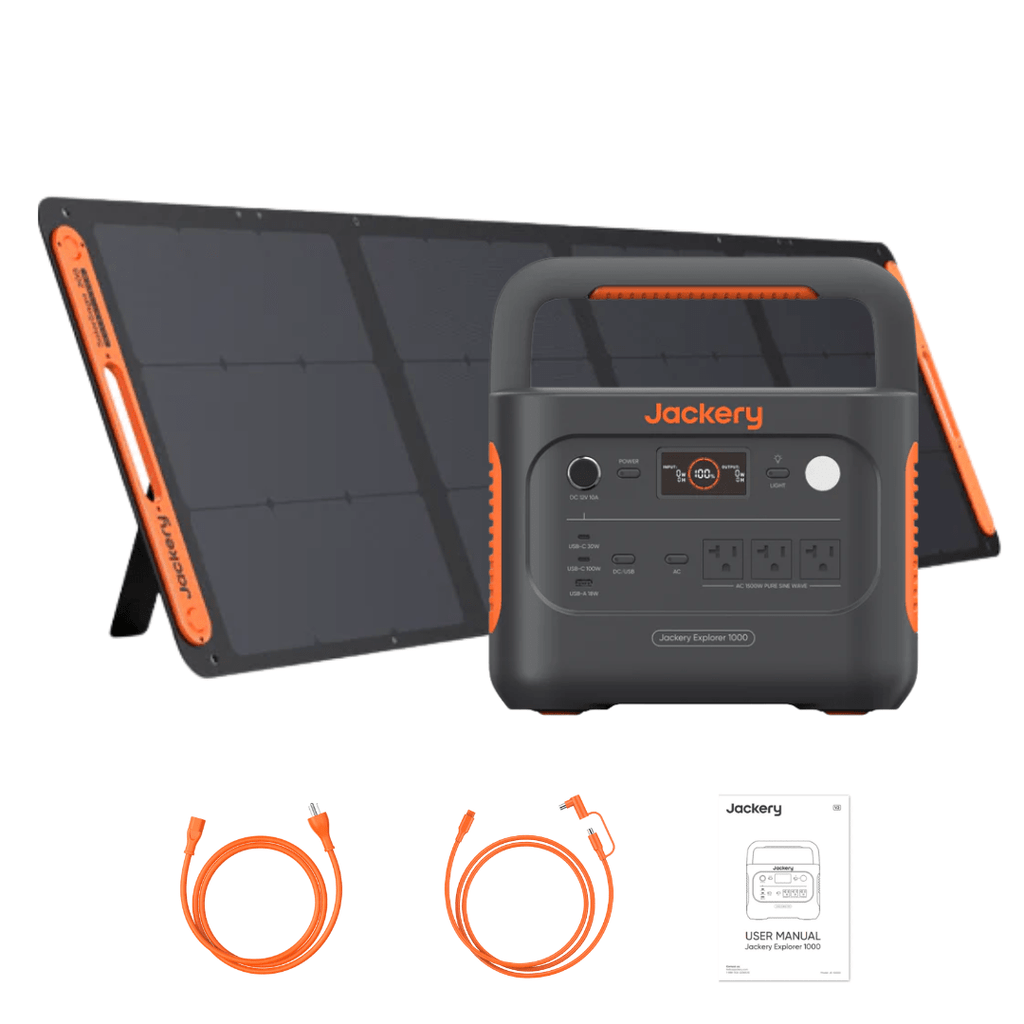 Jackery Explorer 1000 V2 Solar Generator + SolarSaga 200W Portable Solar  Panel - Off Grid Stores