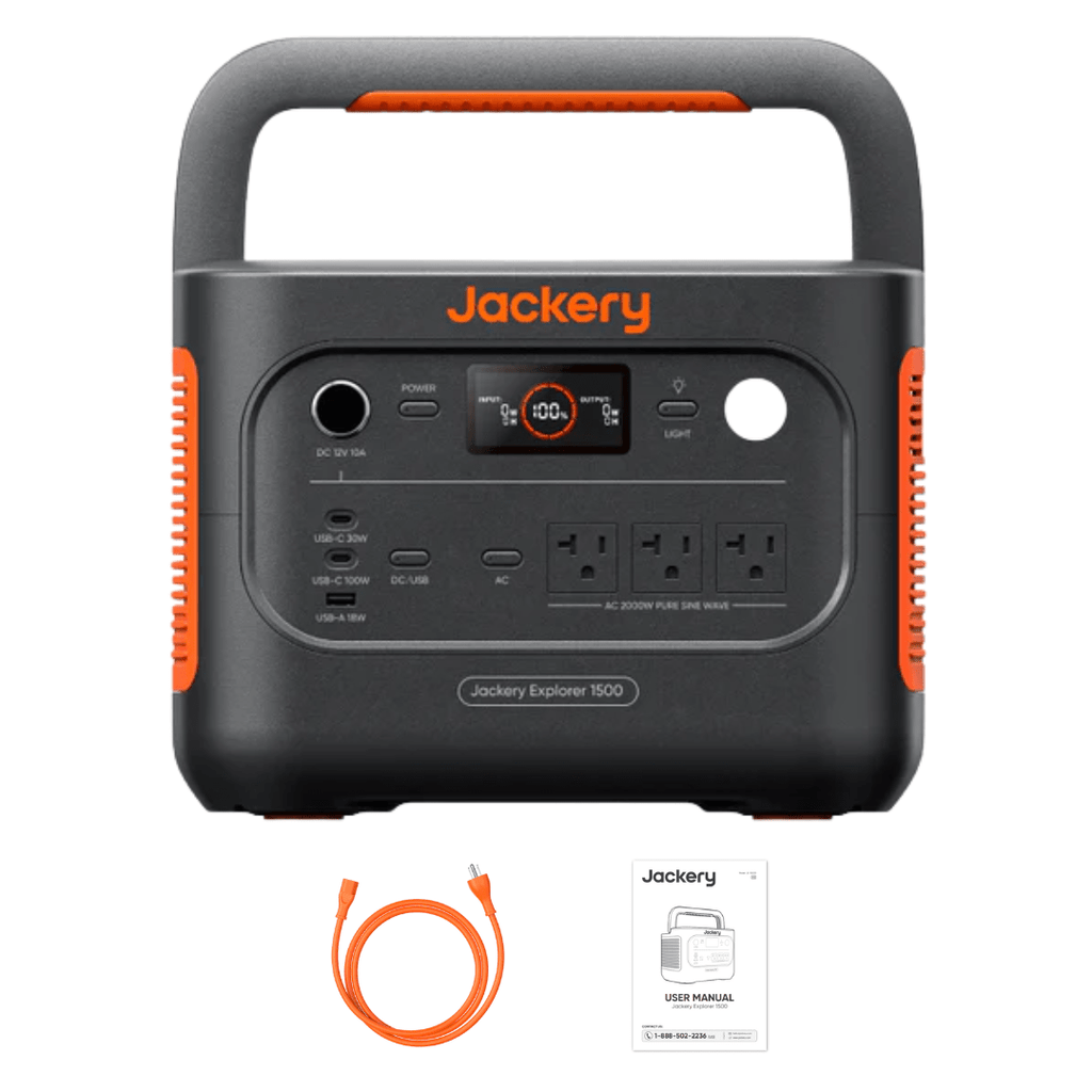 Jackery Explorer 1500NEWポータブル電源 JE-1500D Jackery Explorer 1500 v2 Portable Power Station - Off Grid Stores