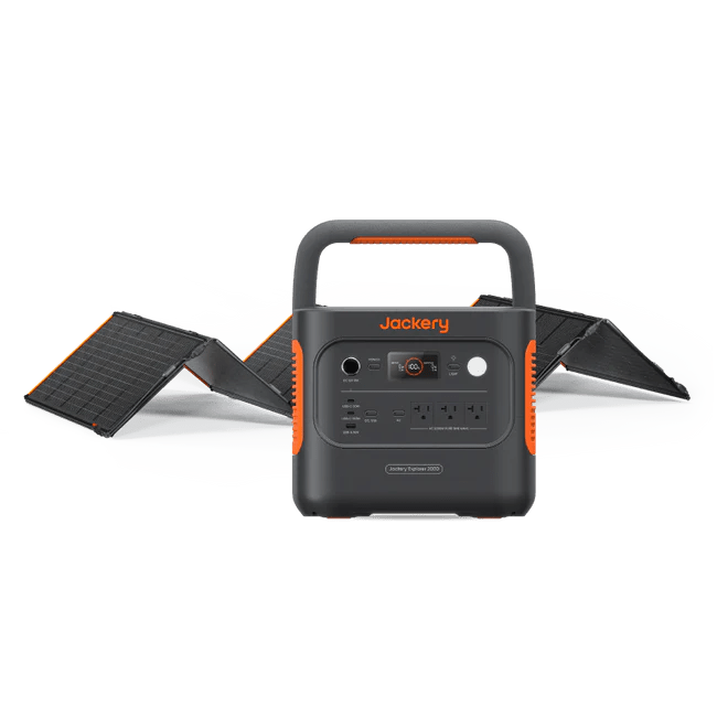 Jackery Explorer 2000 V2 Solar Generator + SolarSaga 500 X - Off Grid Stores