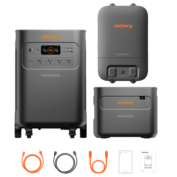 Jackery Explorer 5000 Plus (10kWh) + Smart Transfer Switch - Off Grid Stores