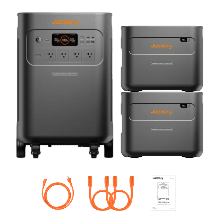 Jackery Explorer 5000 Plus Solar Generator + Battery Pack 5000 Plus - Off Grid Stores