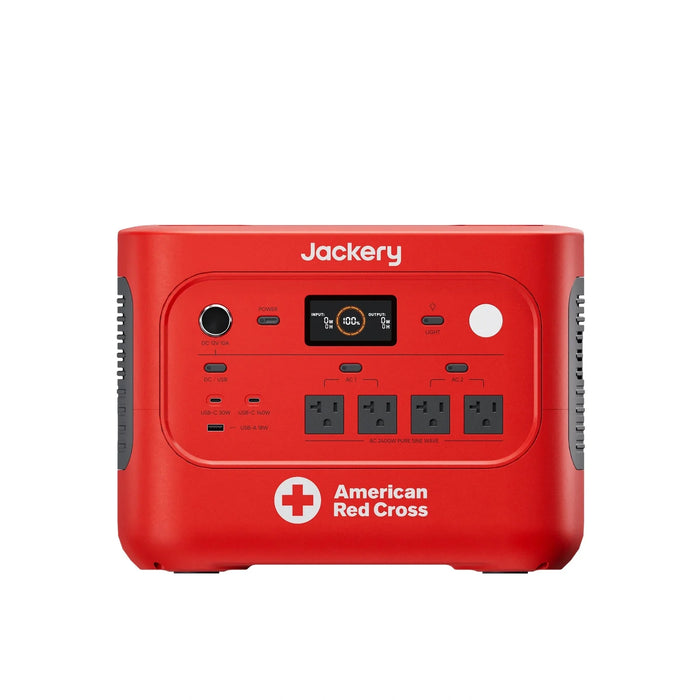 Jackery HomePower 2000 Plus v2 Red Cross Edition Portable Power Station