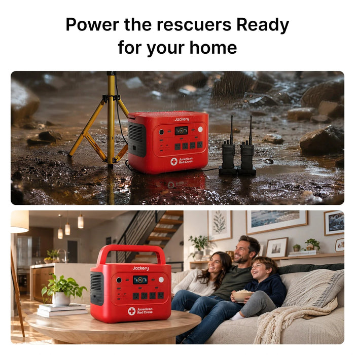 Jackery HomePower 2000 Plus v2 Red Cross Edition Portable Power Station