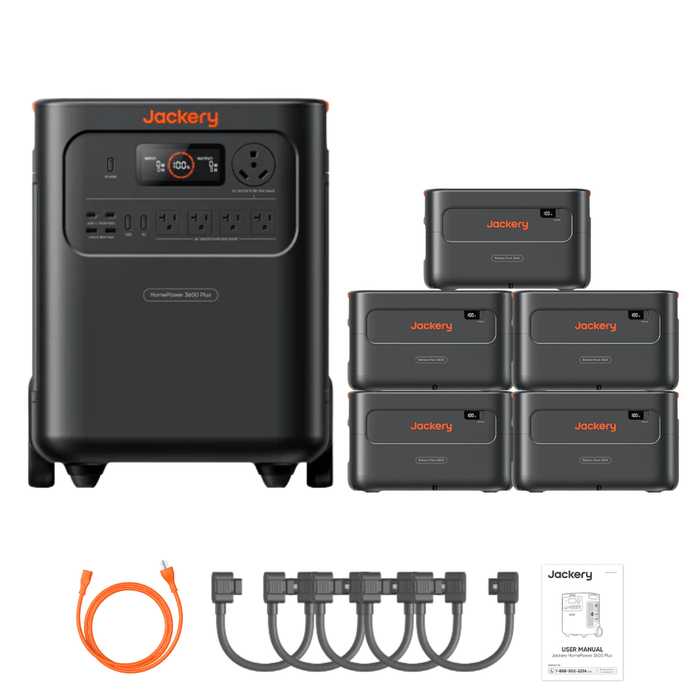 Jackery HomePower 3600 Plus Power Station + Battery Pack 3600 - Off Grid Stores