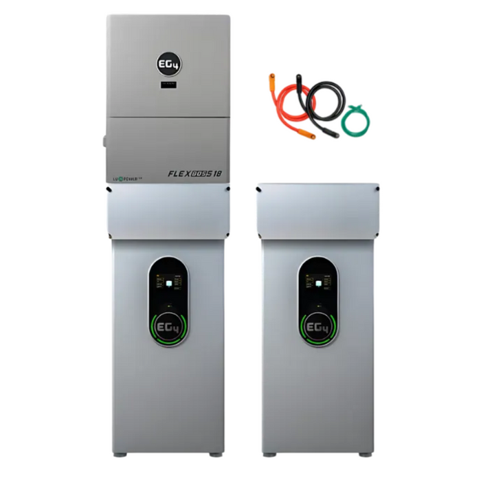 EG4 48V WallMount Indoor LiFePO4 Battery (14.3kWh-57.3kWh) + FlexBoss18 13kW 48V Split Phase AC Hybrid Inverter