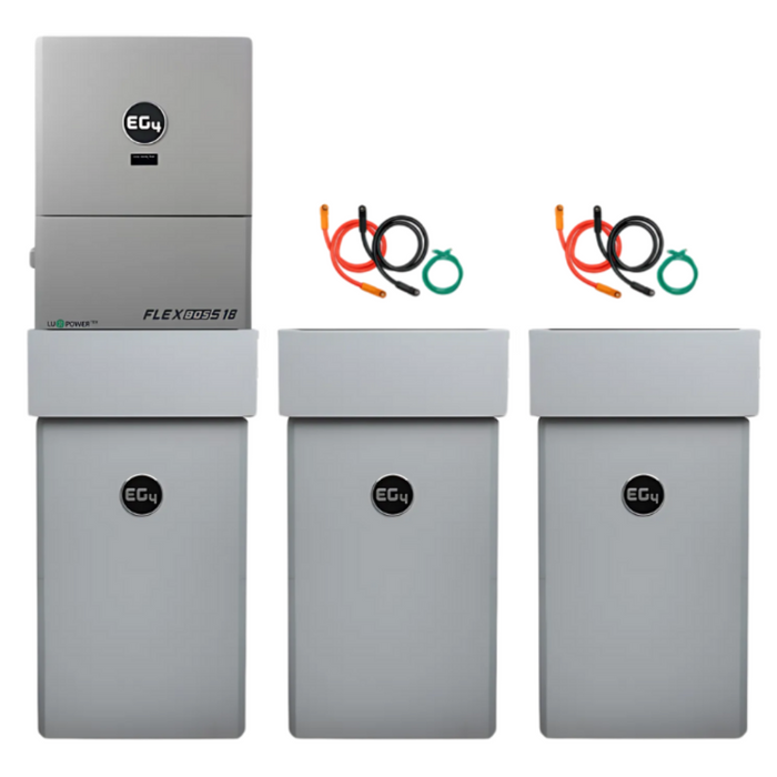 EG4 48V PowerPro LiFePO4 Battery (14.3kWh-85.8kWh) + FlexBoss18 13kW 48V Split Phase AC Hybrid Inverter