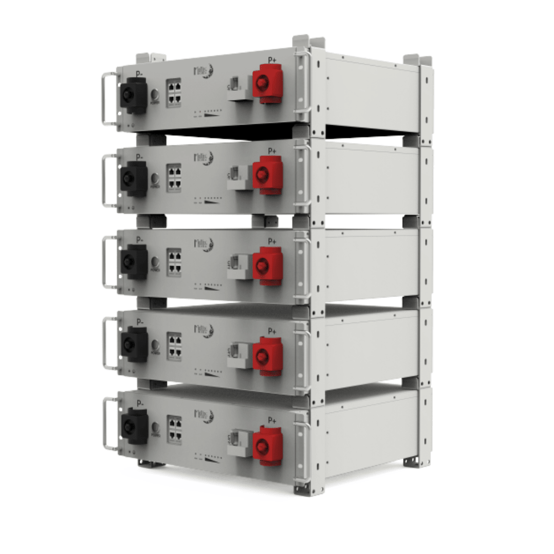 Stacking Server Rack Batteries Without Rack MidNite Power MNPowerflo5 48V 100Ah Server Rack Battery - Off Grid Stores