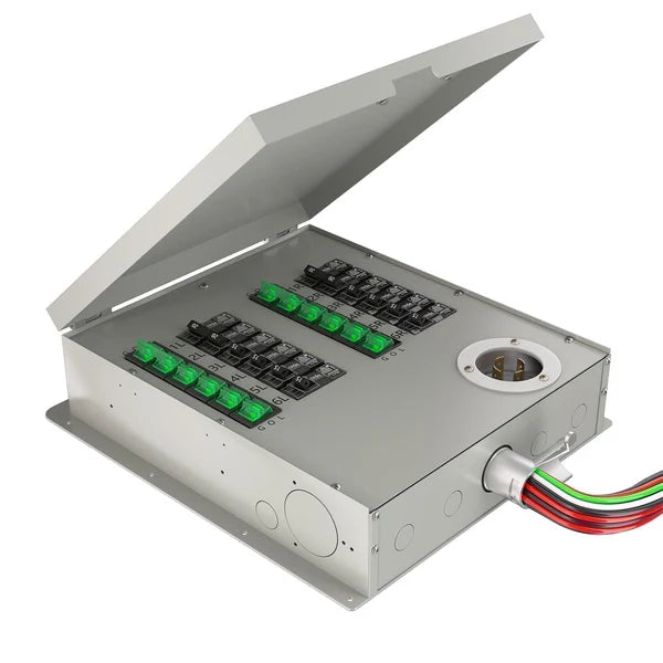 Natures Generator 12-Circuit 120/240V 30A Non-Automatic Power Transfer Switch + 30A Inlet Box