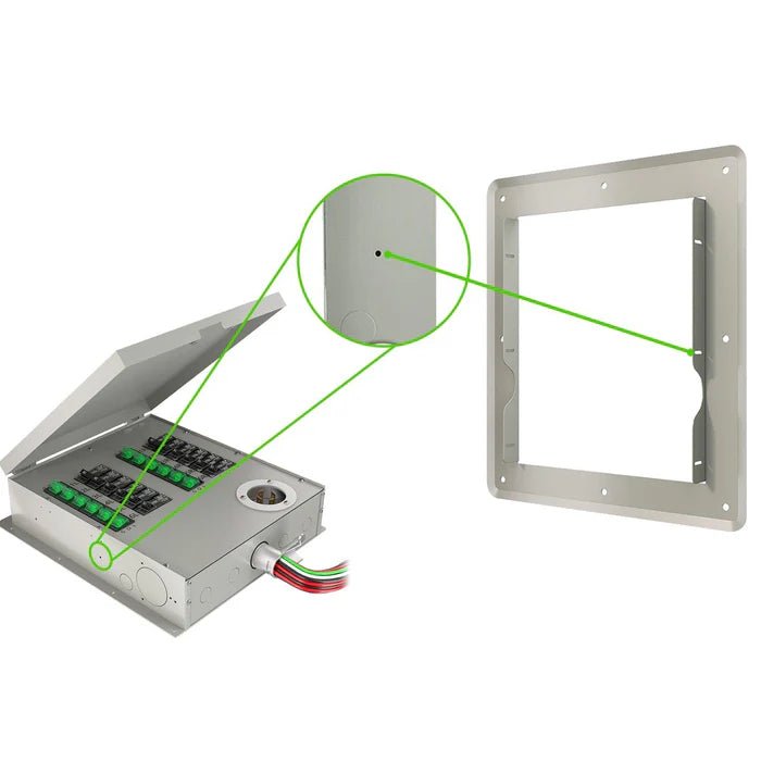 Natures Generator 12 - Circuit Power Transfer Switch Flush Mount - Off Grid Stores