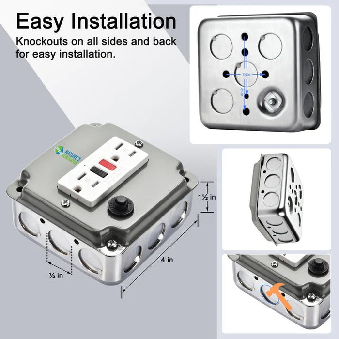 Natures Generator 15A GFCI Power Outlet Box - Off Grid Stores