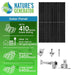 Natures Generator 2 x 410 Watt Monocrystalline Solar Panel With Solar Panel Mount Rack - Off Grid Stores
