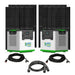Natures Generator 2 x Lithium 3600 Solar Generator With 4 x 410W Monocrystalline Solar Panel - Off Grid Stores