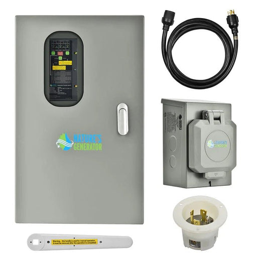 Natures Generator 30A Automatic Generator Transfer Switch + Semi Flush Mount - Off Grid Stores