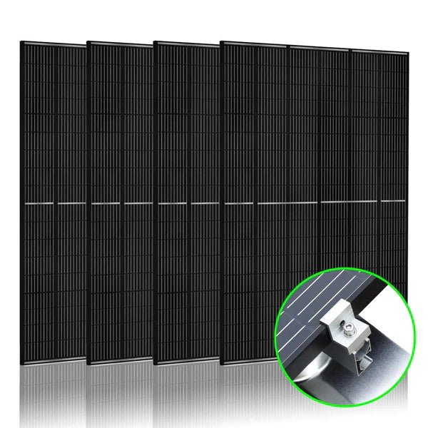 Natures Generator 4 x 410 Watt Monocrystalline Solar Panel With Solar Panel Mount Rack - Off Grid Stores
