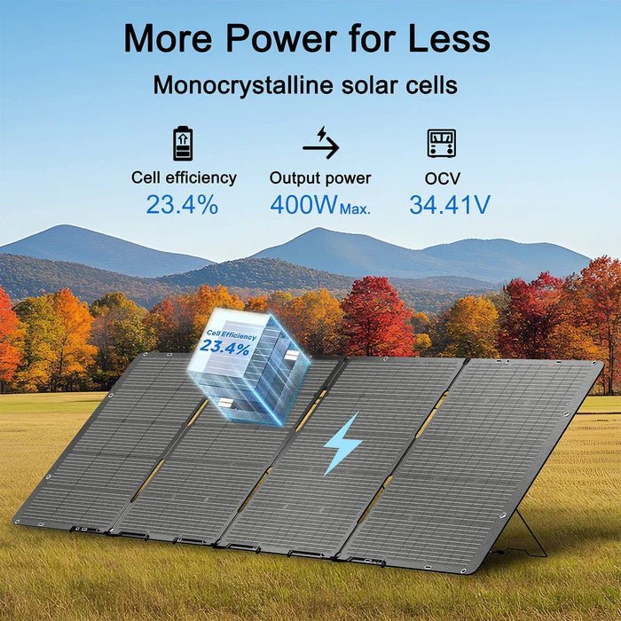 Natures Generator 400W Folding Solar Panel - Off Grid Stores