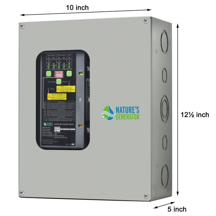 Natures Generator 50A Compact Automatic Transfer Switch - Off Grid Stores
