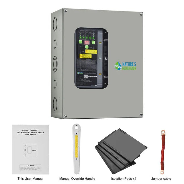 Natures Generator 50A Compact Automatic Transfer Switch - Off Grid Stores