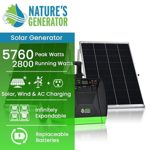 Natures Generator Elite - Gold System - Off Grid Stores