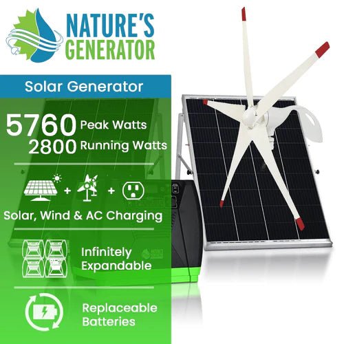 Natures Generator Elite Gold - WE System - Off Grid Stores