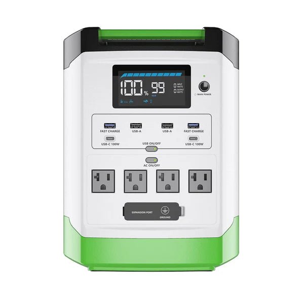 Natures Generator Lithium 1800 Solar Generator + 200W Folding Solar Panel - Off Grid Stores