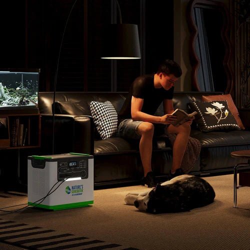 Natures Generator Lithium 3600 Solar Generator With 2 x 100W Monocrystalline Solar Panel - Off Grid Stores