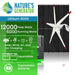 Natures Generator Lithium 6000 Solar Generator With 410W Rigid Solar Panels + Wind Turbine - Off Grid Stores
