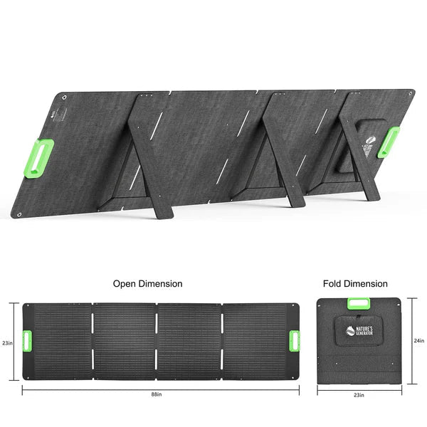 Natures Generator Lithium 6000 Solar Generator With Solar Panels - Off Grid Stores