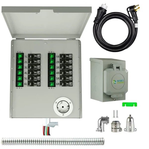 Natures Generator Lithium 6000 Solar Generator With Transfer Switch - Off Grid Stores