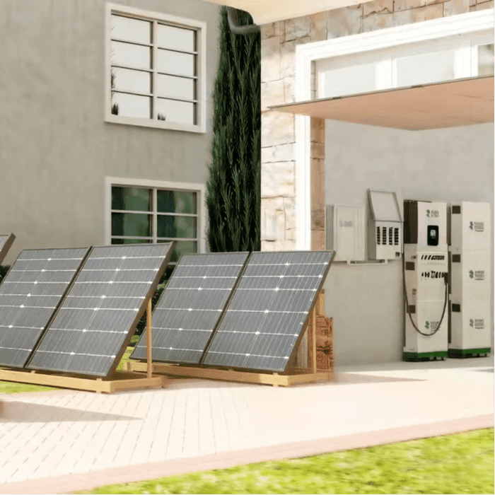 Natures Generator MyGrid 10k + Solar Battery + 12 x 410W Rigid Solar Panels + 50A Manual Transfer Switch + GFCI Box + Smart Plug - Off Grid Stores