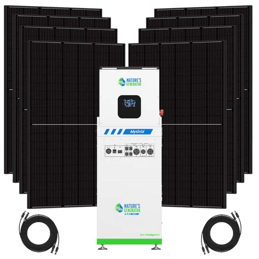 Natures Generator MyGrid 10K Solar Generator + 8 x Rigid 410W Solar Panel - Off Grid Stores