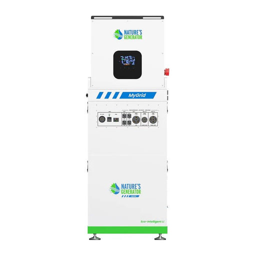 Natures Generator MyGrid 10K Whole Home Generator With Solar Battery - Off Grid Stores