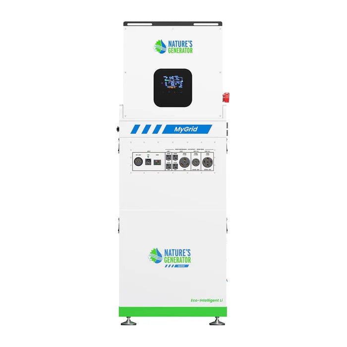 Natures Generator MyGrid 10K Whole Home Generator With Solar Battery - Off Grid Stores