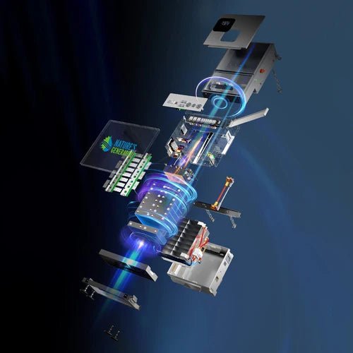 Natures Generator MyGrid 10K With Solar Battery + 8 x 410W Rigid Solar Panels + 50A Automatic Transfer Switch - Off Grid Stores