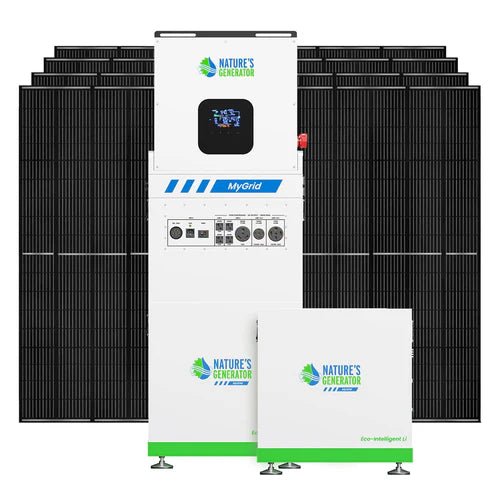 Natures Generator MyGrid 10K With Solar Battery + 8 x 410W Rigid Solar Panel - Off Grid Stores