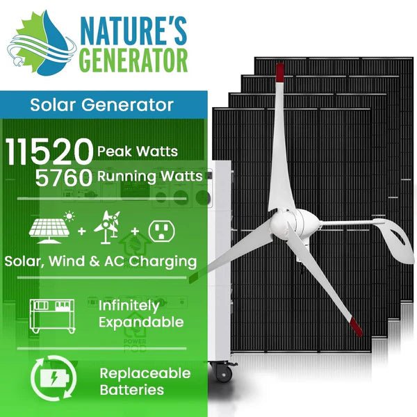 Generator Plus Grid Natures Generator Powerhouse Platinum Plus WE System - Off Grid Stores