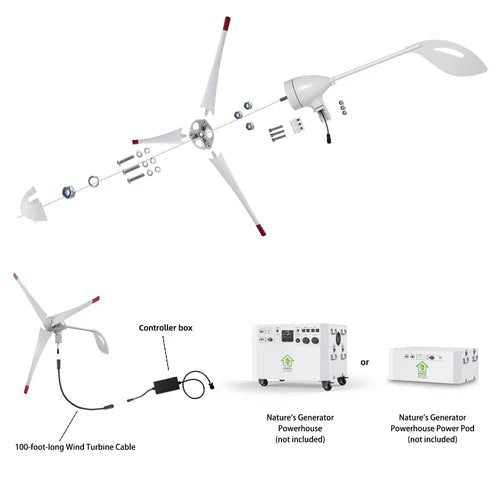 Natures Generator Powerhouse Wind Turbine - Off Grid Stores