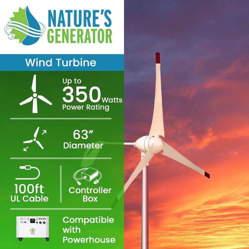 Natures Generator Powerhouse Wind Turbine - Off Grid Stores