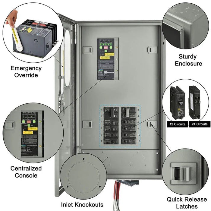 Natures Generator Pre - Wired 50A Automatic Transfer Switch - Off Grid Stores