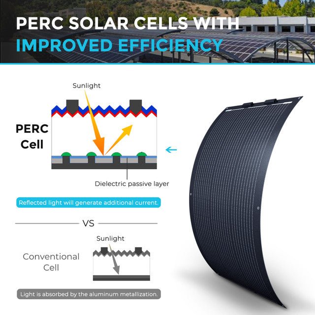 Renogy 100 Watt 12 Volt Black Division Lightweight Monocrystalline Solar Panel - Off Grid Stores