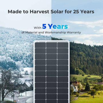 Monokristallijne zonnepanelen 12V kopen | Zonnepaneel voor campers
