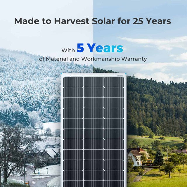 Renogy 100 Watt 12 Volt Monocrystalline Solar Panel (Compact Design) - Off Grid Stores