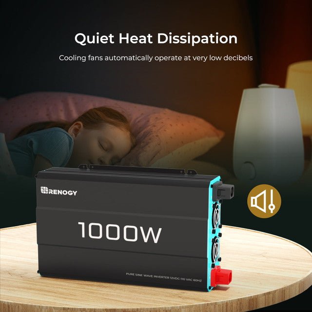 Renogy 1000W 12V Pure Sine Wave Inverter - Off Grid Stores