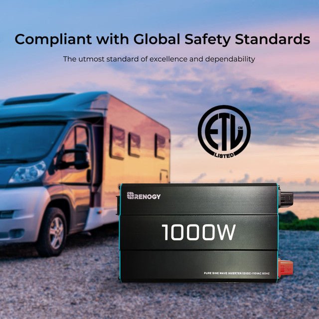 Renogy 1000W 12V Pure Sine Wave Inverter - Off Grid Stores